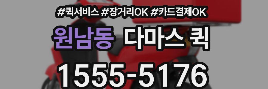 원남동 다마스 퀵