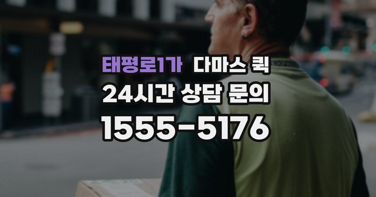 태평로1가 다마스 퀵