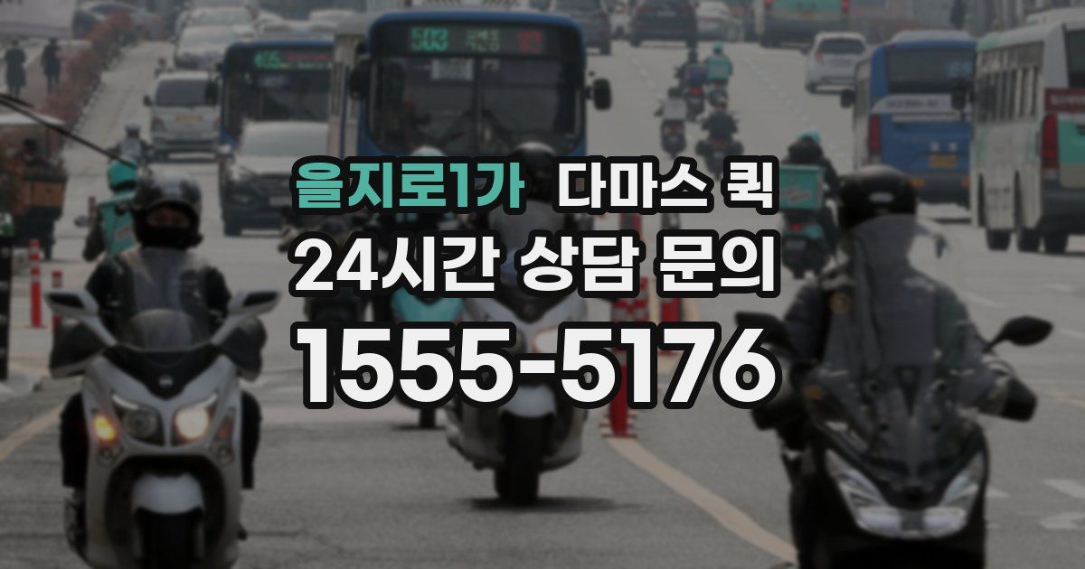을지로1가 다마스 퀵