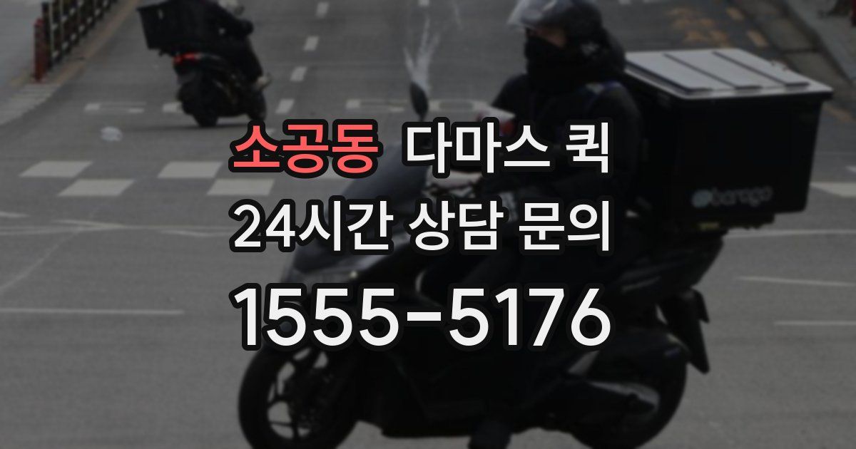 소공동 다마스 퀵