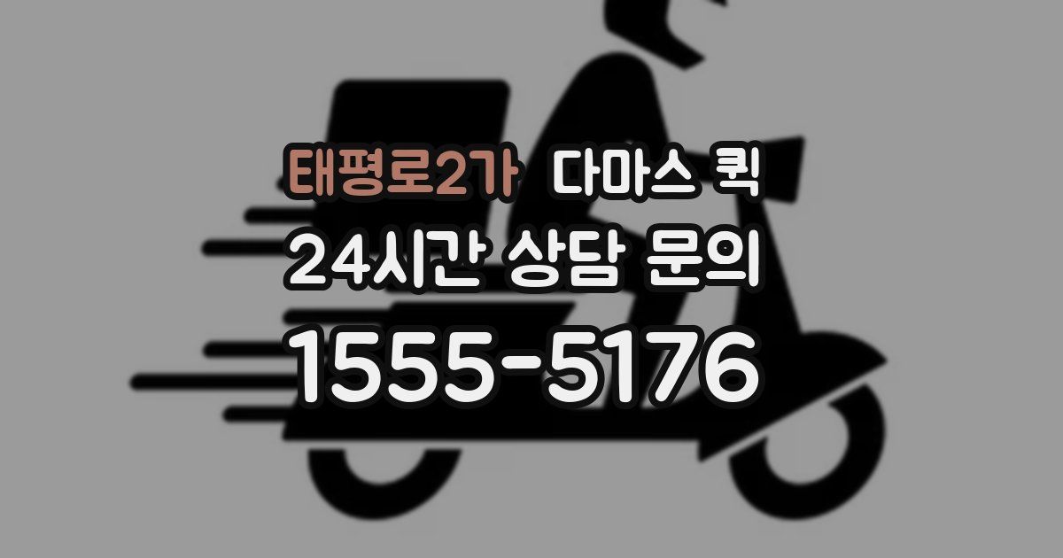 태평로2가 다마스 퀵