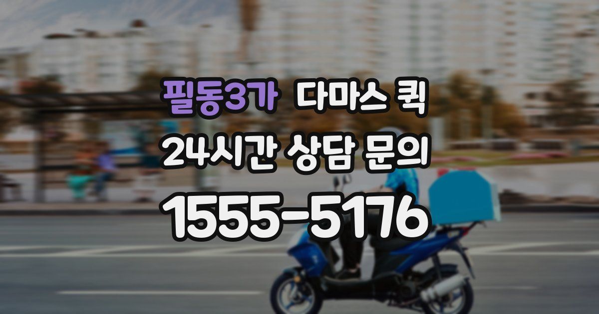 필동3가 다마스 퀵