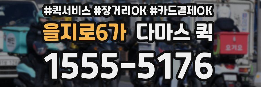 을지로6가 다마스 퀵