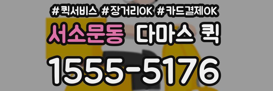 서소문동 다마스 퀵