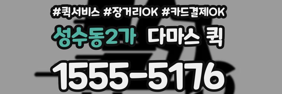 성수동2가 다마스 퀵