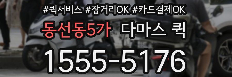 동선동5가 다마스 퀵