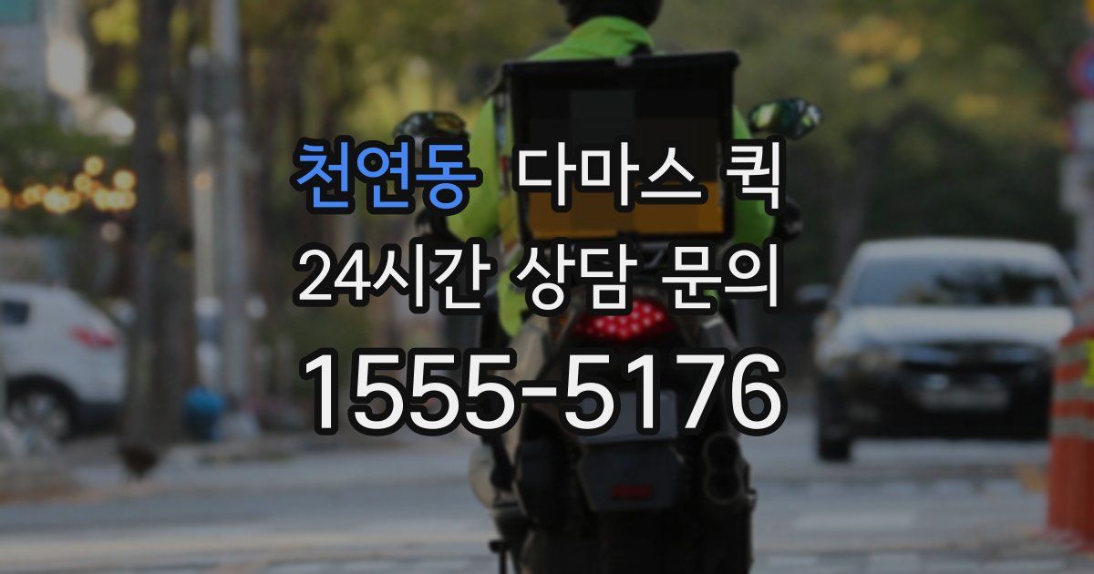 천연동 다마스 퀵