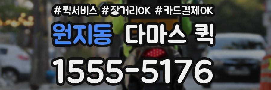 원지동 다마스 퀵