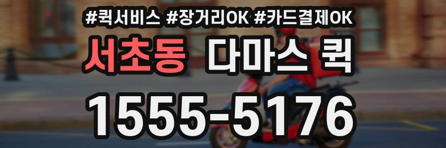 서초동 다마스 퀵