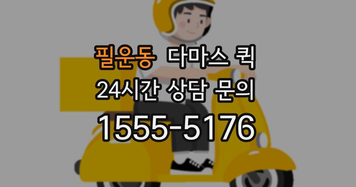 필운동 다마스 퀵