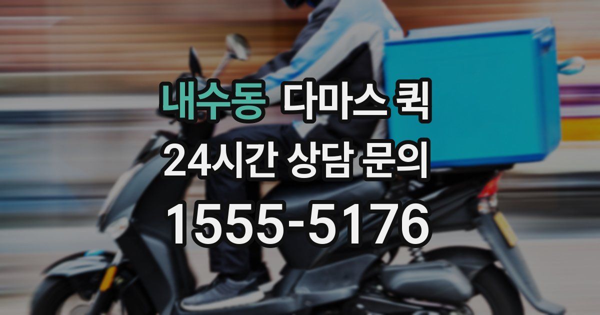 내수동 다마스 퀵
