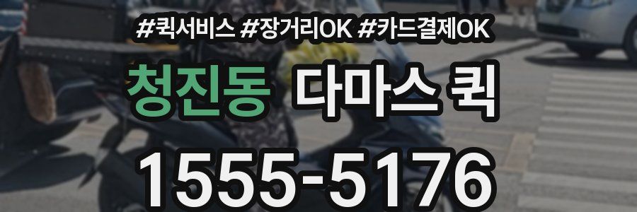 청진동 다마스 퀵