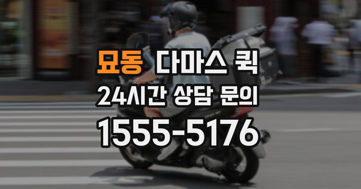 묘동 다마스 퀵