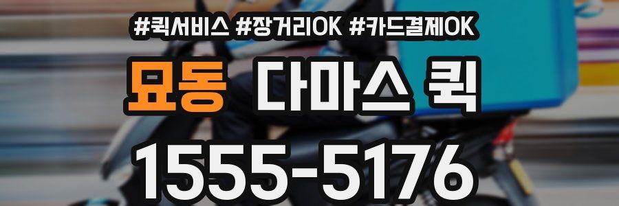 묘동 다마스 퀵