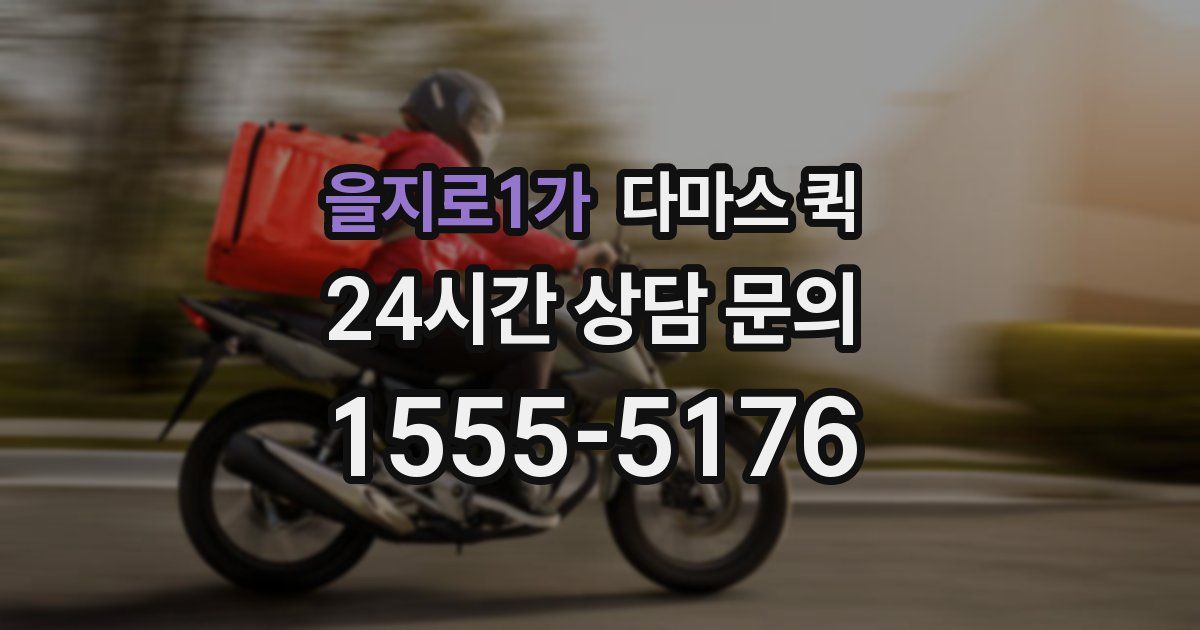 을지로1가 다마스 퀵