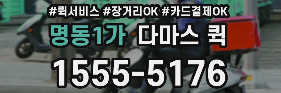 명동1가 다마스 퀵