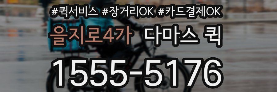 을지로4가 다마스 퀵