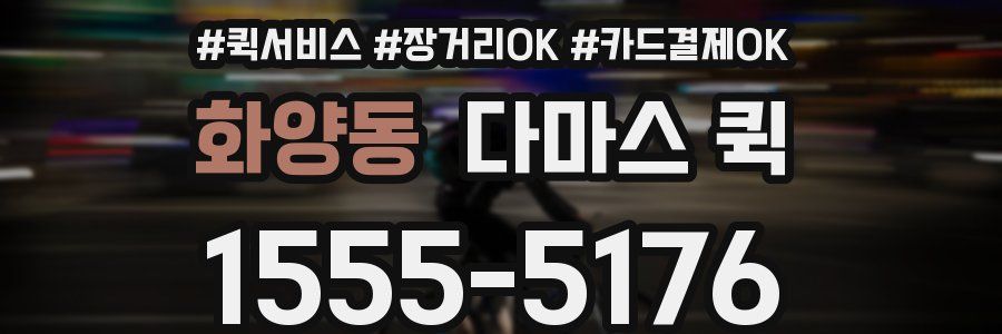 화양동 다마스 퀵