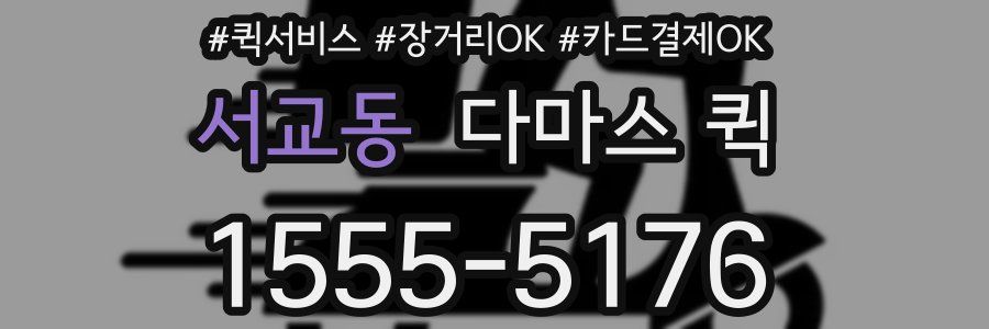 서교동 다마스 퀵