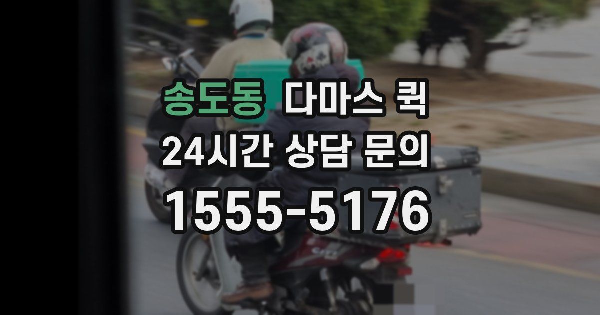송도동 다마스 퀵
