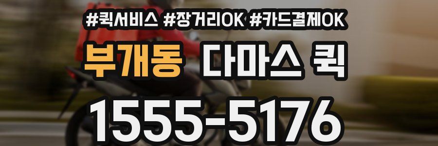 부개동 다마스 퀵