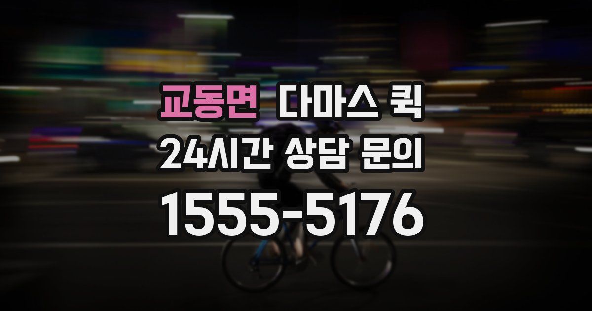 교동면 다마스 퀵