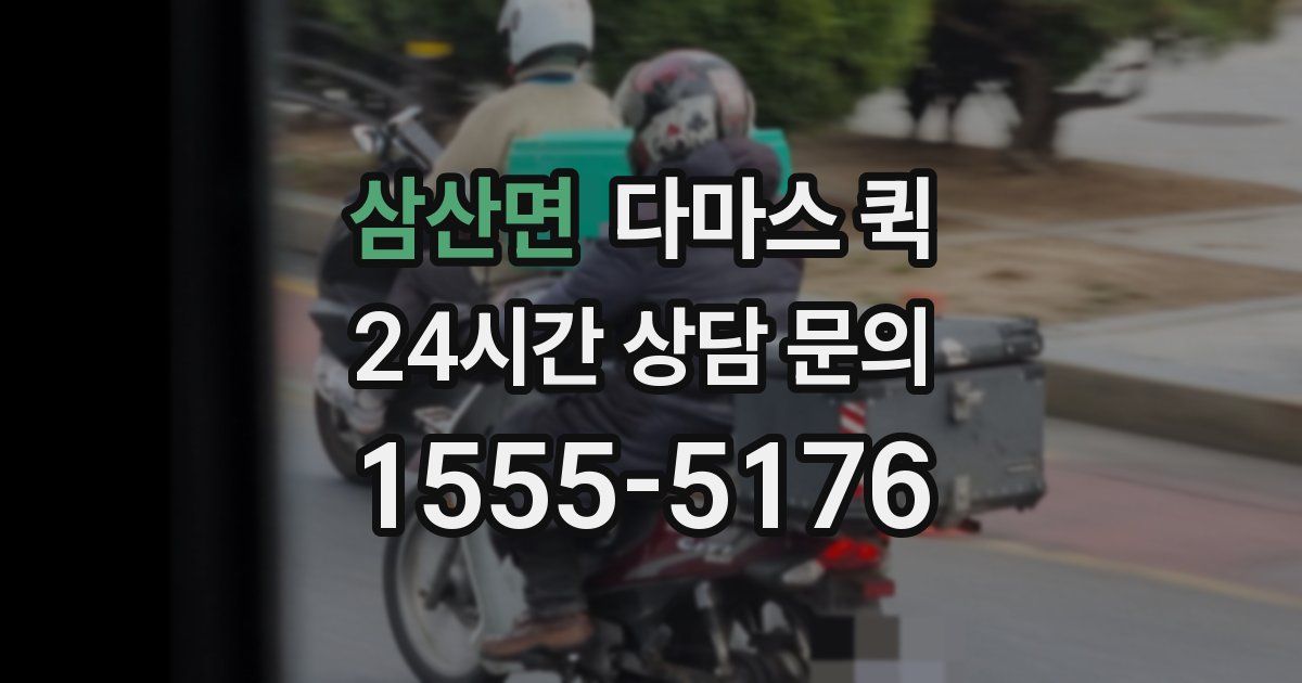 삼산면 다마스 퀵