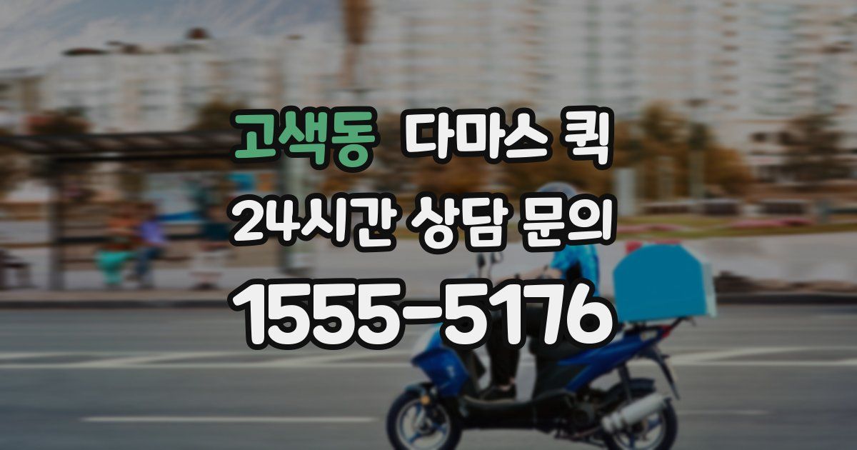 고색동 다마스 퀵