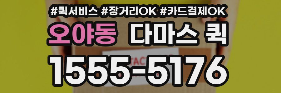 오야동 다마스 퀵