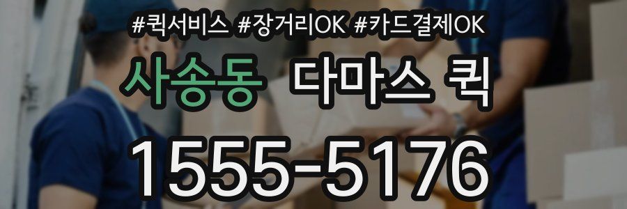 사송동 다마스 퀵