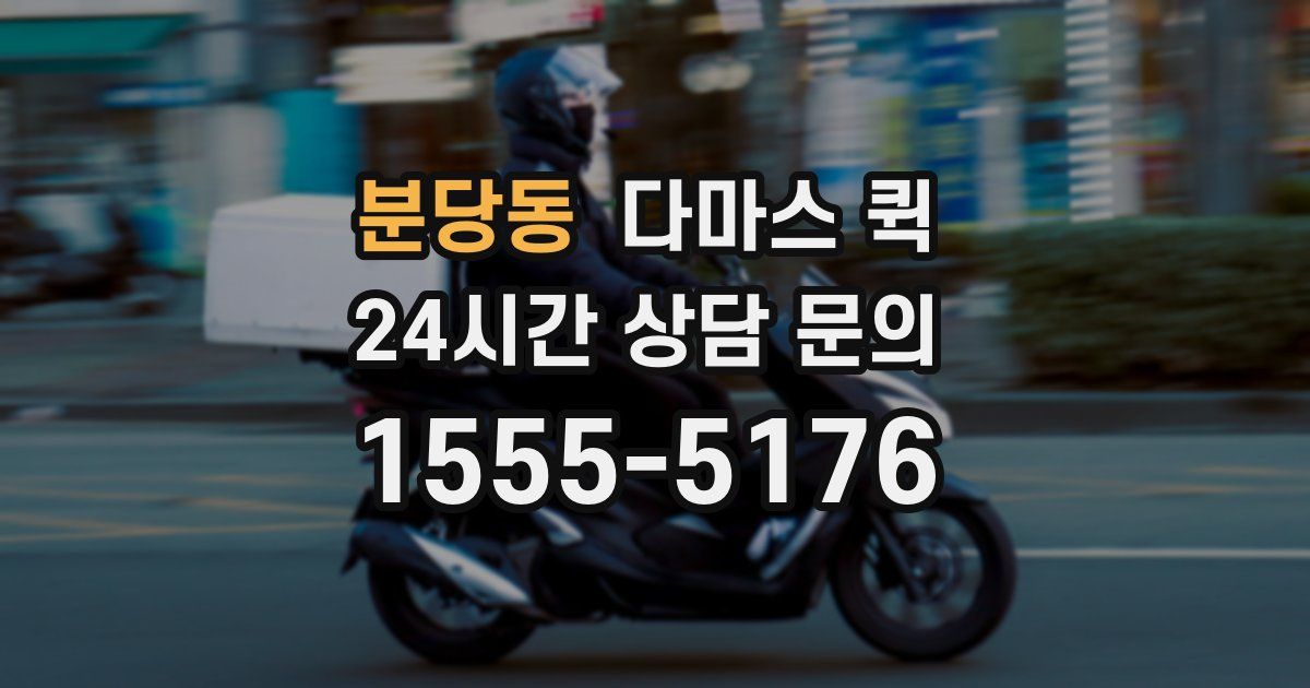 분당동 다마스 퀵