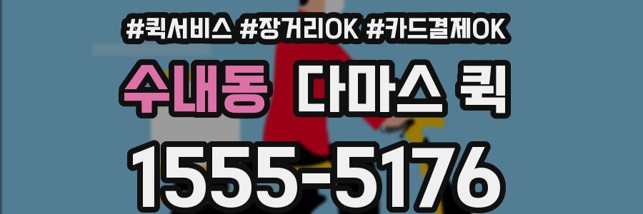 수내동 다마스 퀵