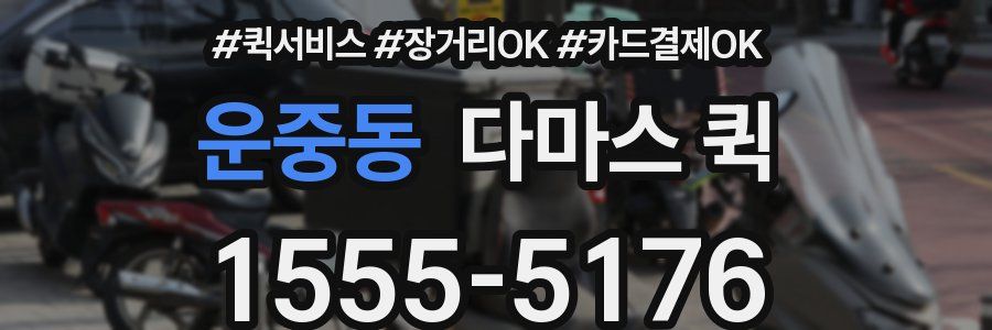 운중동 다마스 퀵