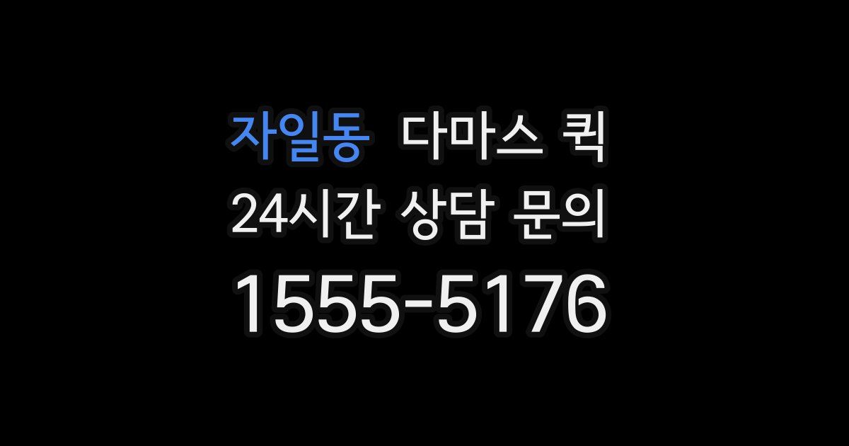 자일동 다마스 퀵