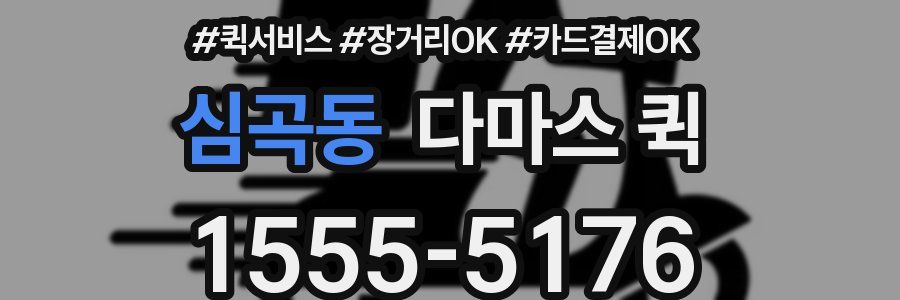 심곡동 다마스 퀵