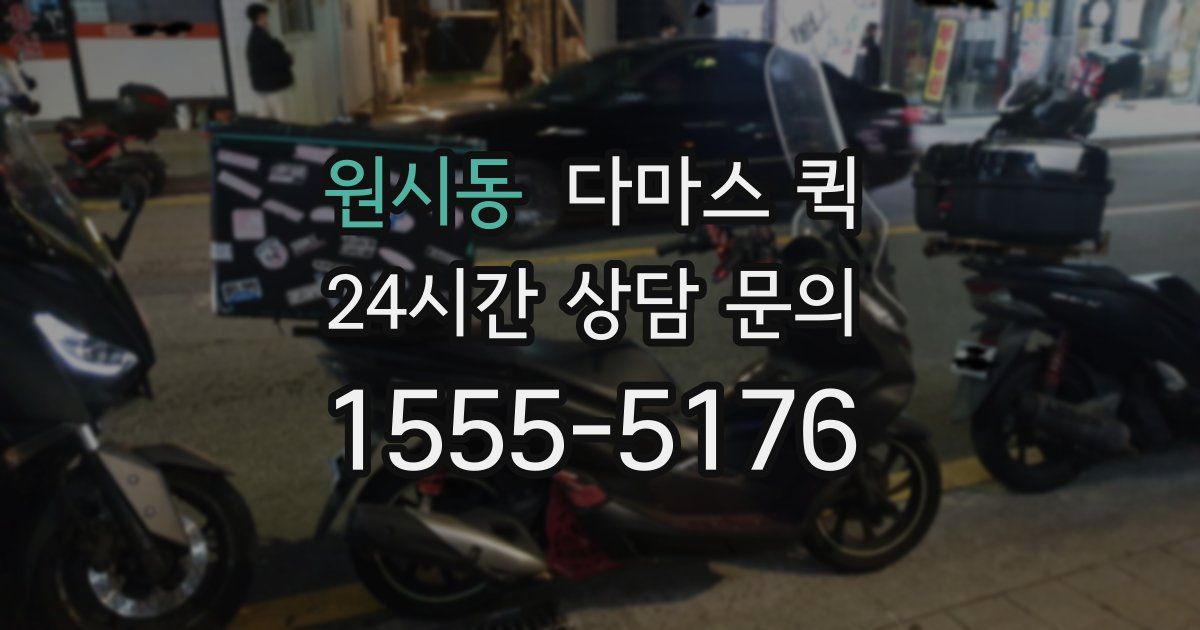 원시동 다마스 퀵