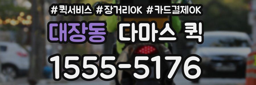 대장동 다마스 퀵