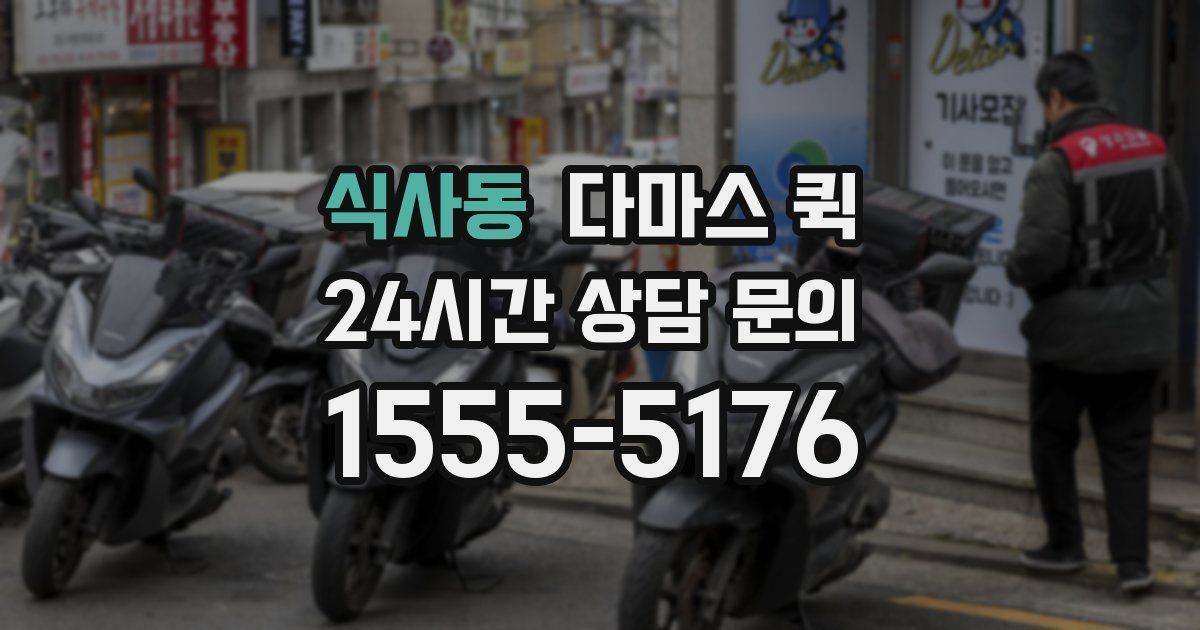 식사동 다마스 퀵
