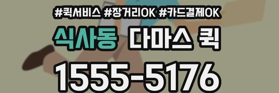 식사동 다마스 퀵