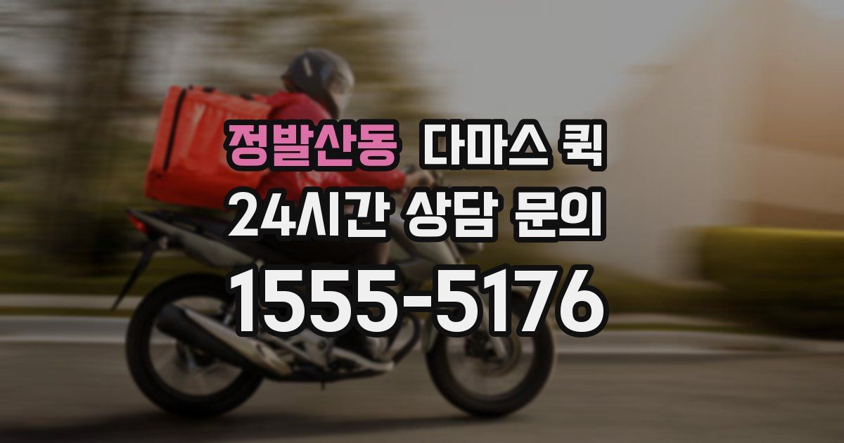 정발산동 다마스 퀵