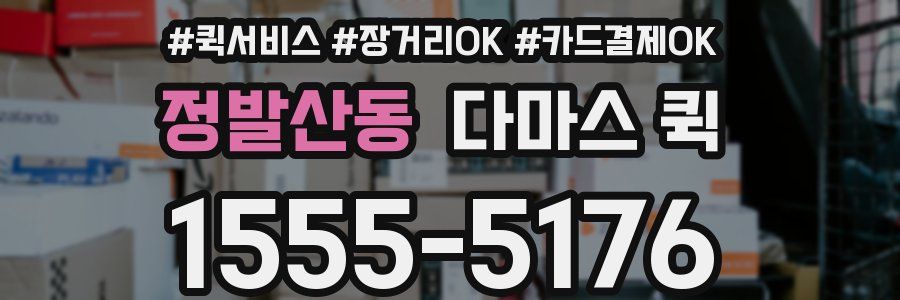 정발산동 다마스 퀵