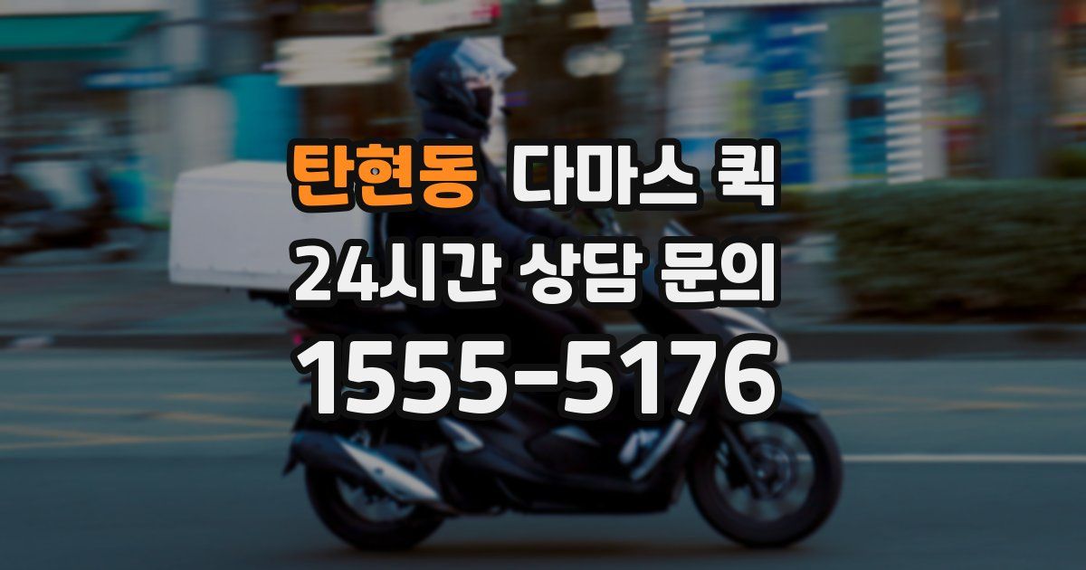 탄현동 다마스 퀵