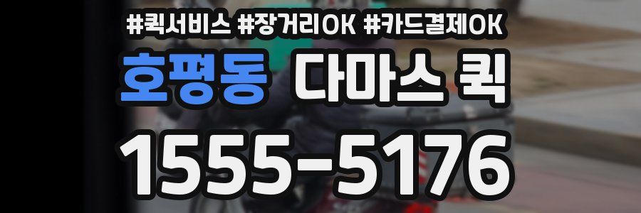 호평동 다마스 퀵