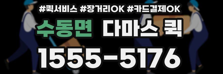 수동면 다마스 퀵