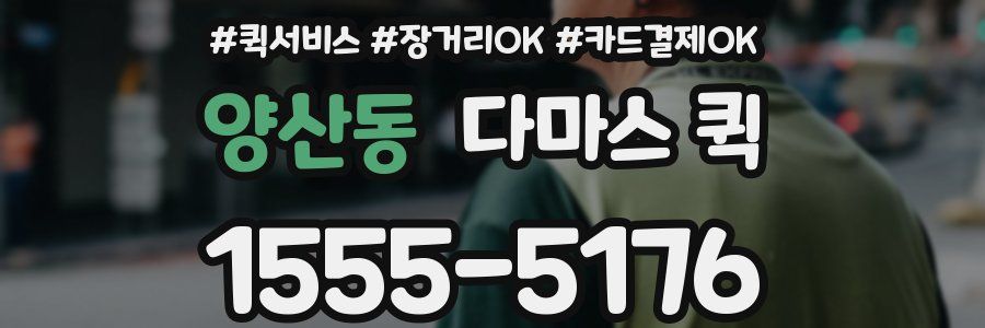 양산동 다마스 퀵