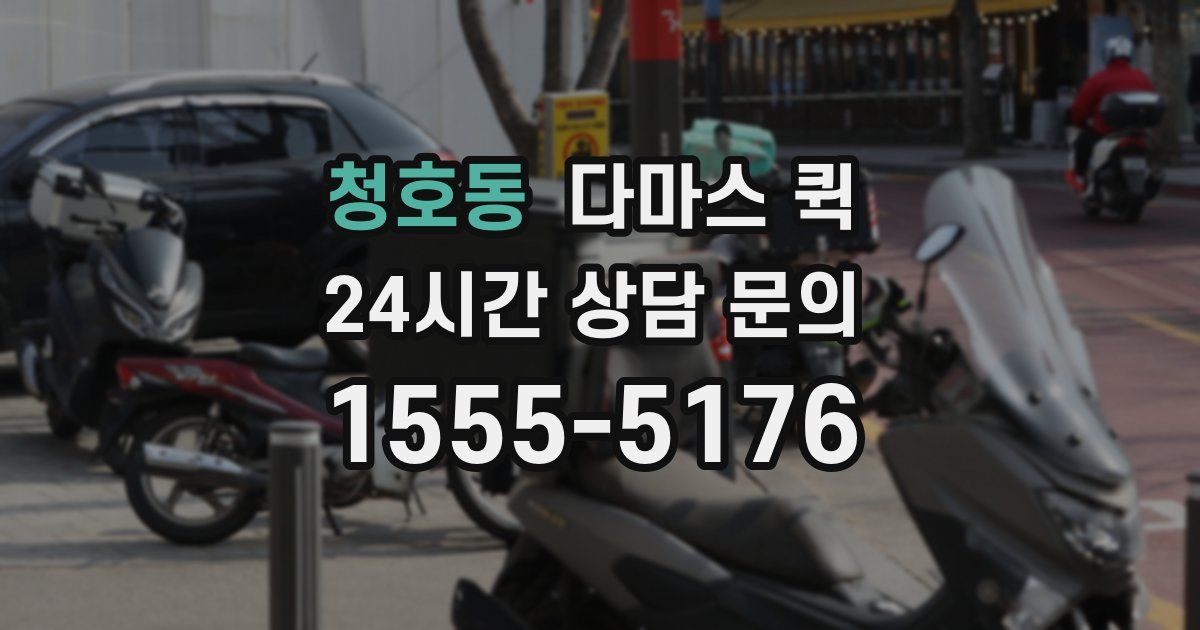 청호동 다마스 퀵