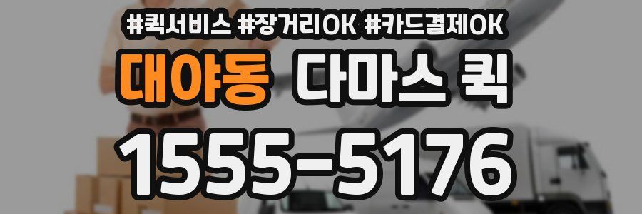 대야동 다마스 퀵