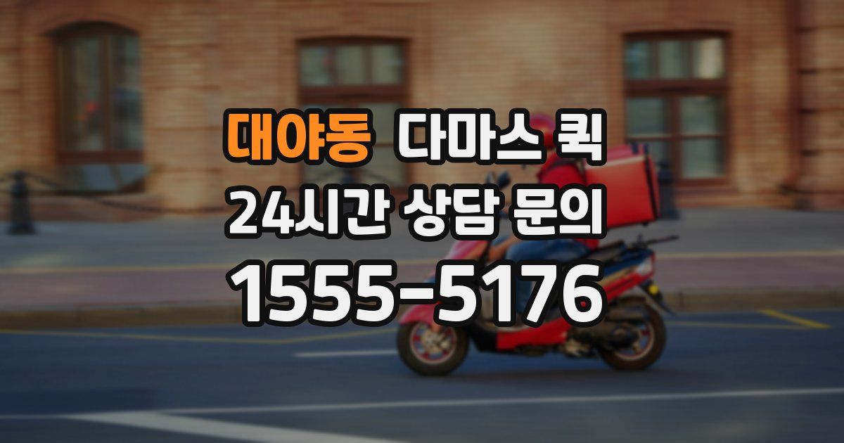 대야동 다마스 퀵