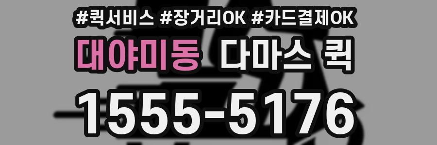 대야미동 다마스 퀵