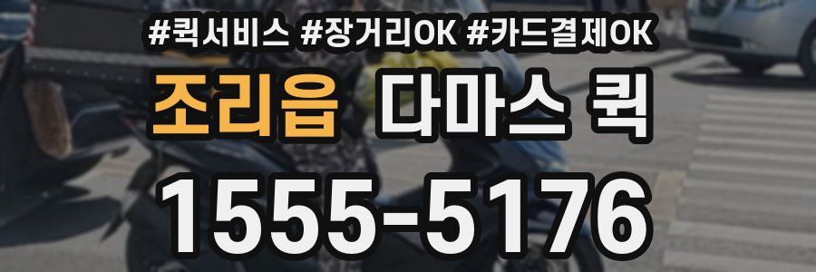 조리읍 다마스 퀵